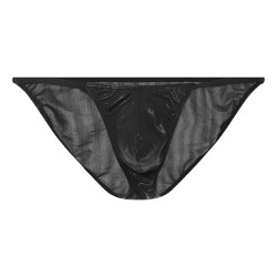 MenSexyWear Slip sexy Shiny Line Noir